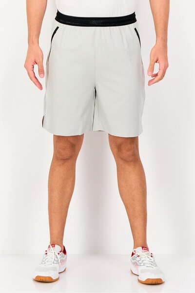 RBX Men Performance Fit Training Shorts, Light Grey