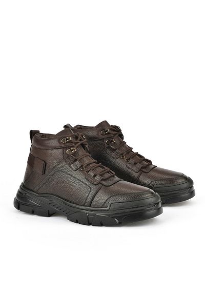 Ziya , Men's Genuine Leather Boots 1531040Zk2311 Brown