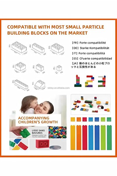 Generic مجموعة مكعبات بناء من 1000 قطعة، مجموعة مكعبات بناء MOC، صندوق ألعاب مكعبات بناء للأطفال