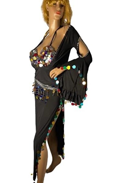 Generic Egyptian Dance Costume for Parties, Alexandria Dress, Black