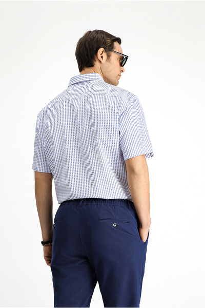 Kiğılı Short Sleeve Regular Fit Cotton Striped Shirt