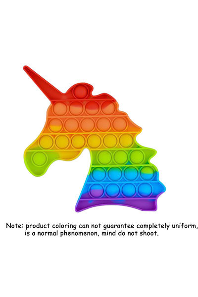 Choice3 لعبة يونيكورن بوش بوب بابل فيدجيت الحسية لتخفيف التوتر للأطفال والكبار قوس قزح مضاد للقلق