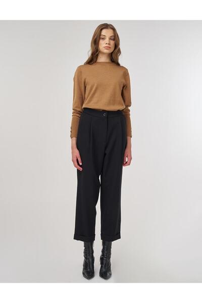 Kayra Double Leg Trousers Black