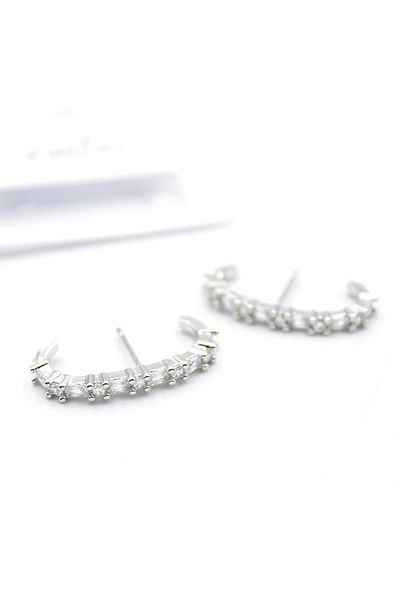 SepetBudur Jewelled Earrings - Silver