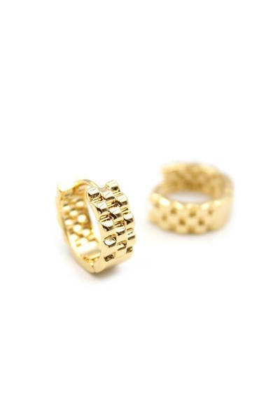 SepetBudur RL Hoop Earrings - Gold
