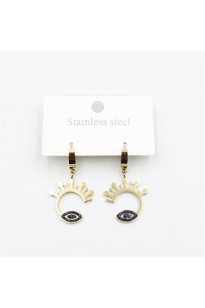 SepetBudur Eye Earrings - Gold