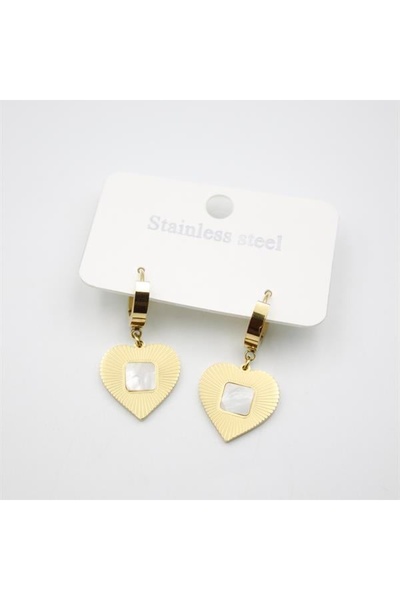SepetBudur Heart Earrings - Gold