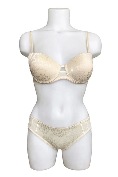 Orians Night Flight Padded Pattern Printed Padded Bra Set 2127