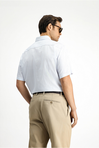 Kiğılı Short Sleeve Regular Fit Cotton Striped Shirt