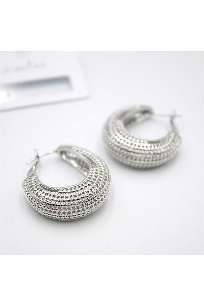 SepetBudur Filigree Hoop Earrings - Silver