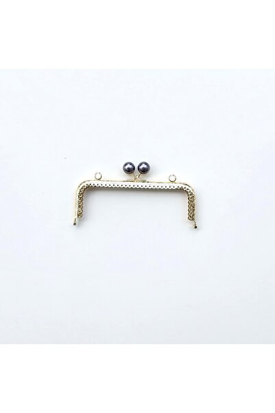 yumakça Köşeli Gri Boncuklu İşleme Baskılı Askılıklı Çanta ve Cüzdan Bursu - ...