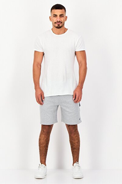 Nautica Men Embroidered Logo 7,5 Length Basic Shorts, Grey