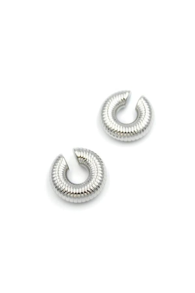 SepetBudur Hoop Cartilage Earrings - Silver