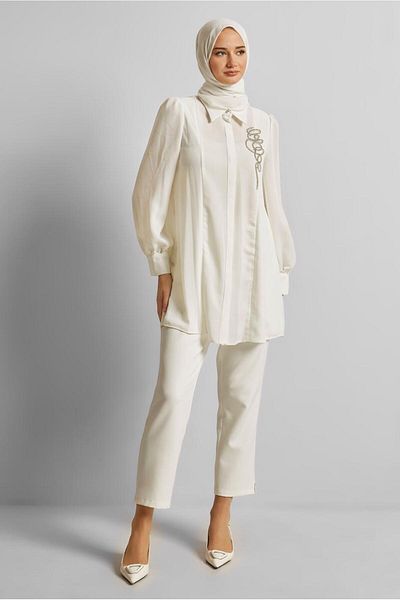 Alvina Stone Detailled Tunic 45592
