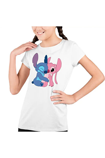 OEM Tricou Copii Fete Stitch Angel Hug