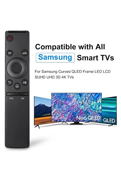 OEM Telecomandă universală, 100% compatibilă cu Smart TV Samsung LCD/LED/QLED/HDTV/4K/3D TV, neagră