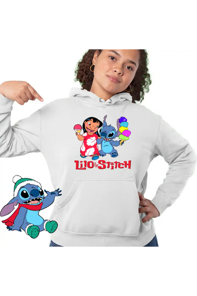 OEM Women's Hoodie Lilo and Stitch Ice Cream