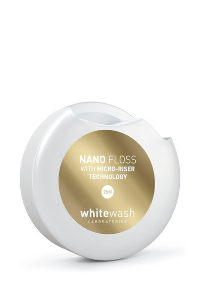Nano خيط تنظيف الأسنان A-Stain + WHT Comp 25M