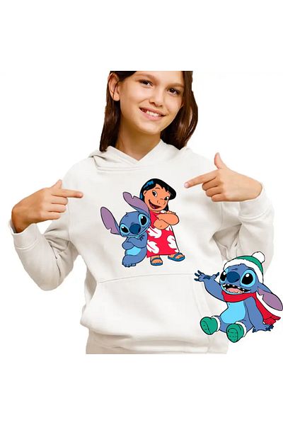OEM Children's Hoodie Girls Lilo and Stich Friends