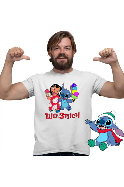 OEM Men's T-Shirt Lilo and Stitch Ice Cream