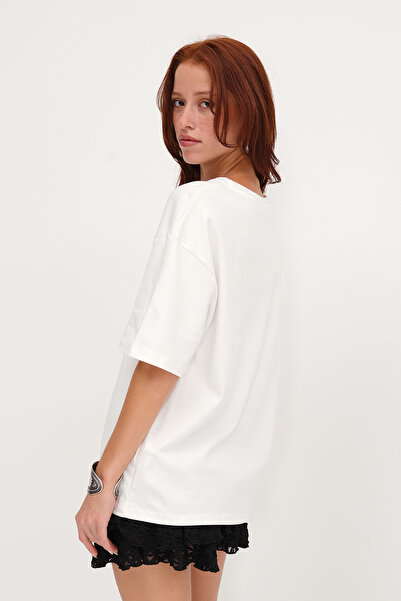 Addax Thick Oversize Basic T-Shirt P17865-W7