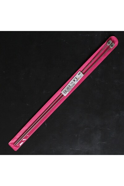 ForWhat 35cm 2.5mm Titanium Knitting Needle for Office Home Office Hobby Sewing Workshop
