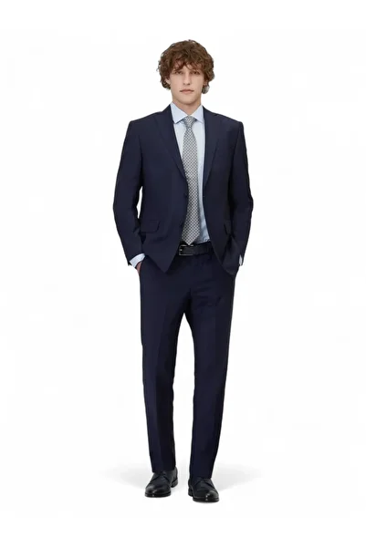 Kip Saks Straight Regular Fit Wool Blend Suit