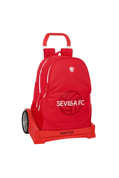 Sevilla Fútbol Club Rucsac școlar cu roți Sevilla Fútbol Club Roșu 32 x 44 x ...