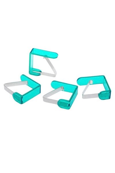 OEM Set 4 cleme antivant pentru fata de masa, albastru