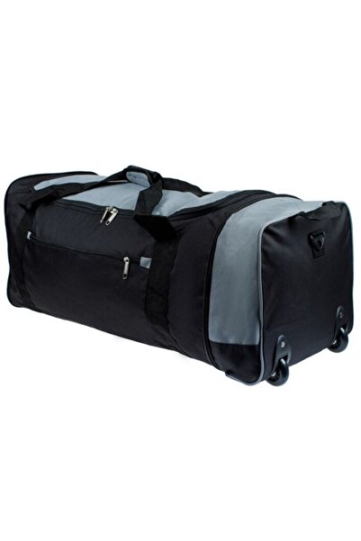 Herum Geantă de călătorie cu roți, 84 l, Negru / Gri
