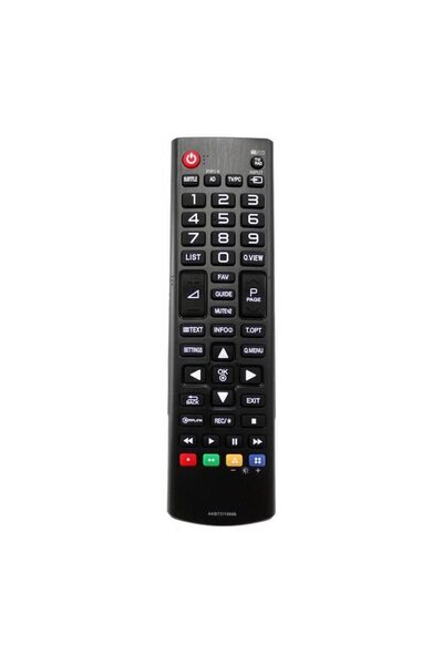 OEM Promotional Package: Remote Control for LCD/LED LG AKB73715606, Black + Remote Stand ElectriX, Black