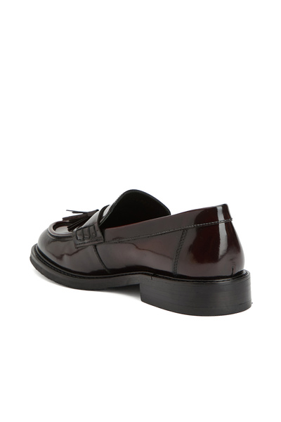 George Hogg Vişne Kadın Deri Loafer