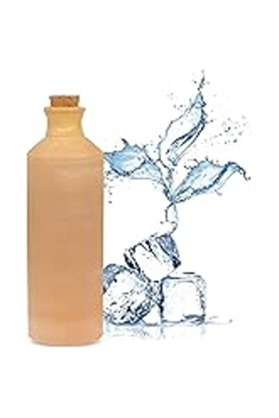 Generic إبريق من الطين الطبيعي بمقبض لمياه الشرب