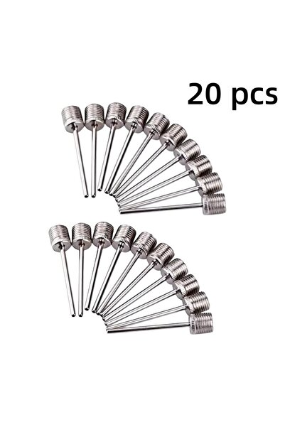 choice2 20pcs silver Sport Ball Inflating Pump Needle For Football Basketball...