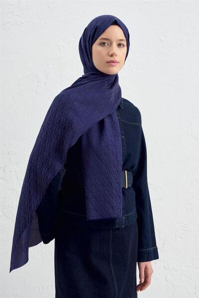 Armine Elegance Silk Cotton Monogram Shawl 02