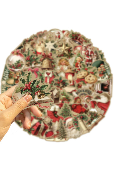 Choice 50pcs 50Pcs Retro Christmas Graffiti Stickers Party Decoration Guitar ...