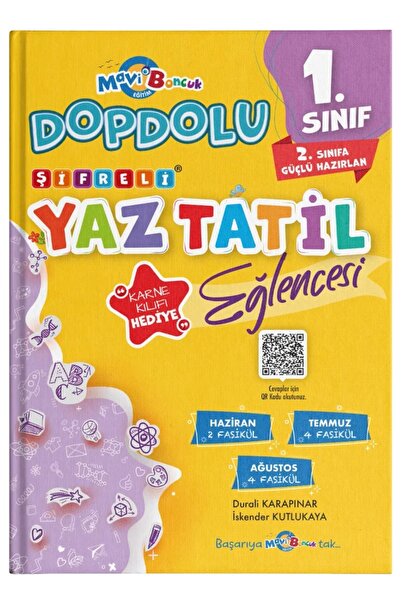 Evrensel İletişim Yayınları Mavi Boncuk 1. Sınıf Şifreli Yaz Tatil Eğlencesi