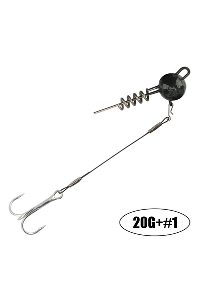 Choice 20 جرامًا - رقم 1، رأس خطاف صيد سمك بايك ستينجر من سبينبولر مع مجموعة ...