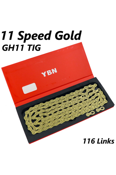 Choice سلسلة دراجة هوائية YBN 10/11/12 سرعة 11 سرعة SLA H11-TIG مطلية بالتيتا...