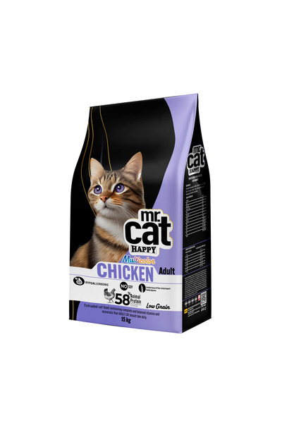 MR.CAT HAPPY 15 KG MULTİCOLOR KEDİ MAMASI