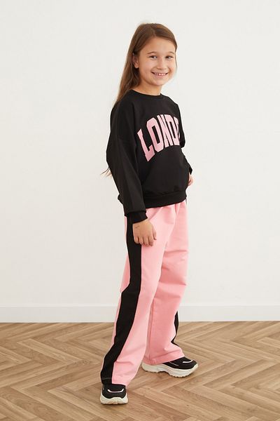 Fulla Moda London Printed Crew Neck Girl's Suit