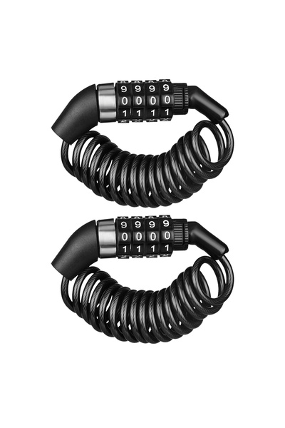 Choice 2pcs Portable Bicycle Lock Password Rope Helmet Lock Bicycle Safety Lock Steel Wire Lock Mountain Bi