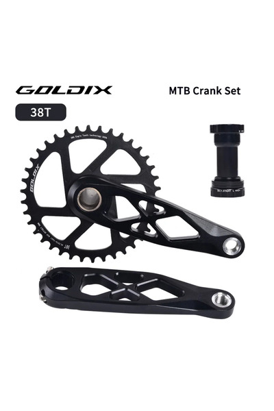 Choice كرنك 170 مم 38T BB GOLDIX MTB Crankset BSA 24 مم 165 مم 170 مم 175 مم ...