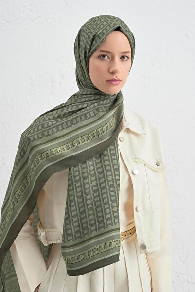 Armine İpek Monogram Şal 08