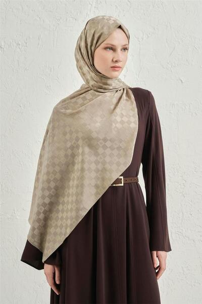 Armine Elegance Silk Cotton Checkerboard Shawl 08