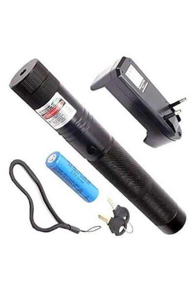 dalimag Green Laser Pointer Flashlight 10000 mW, 16 km, 1x Li‑ion 8800mAh, Black, Vision XXI