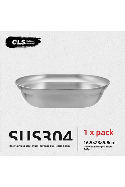 Choice 1PCS 16.5 23 5.8CM CLS&NOBANA Newset Outdoor 304 Stainless Steel Travel Portable Barbecue Camping Ho