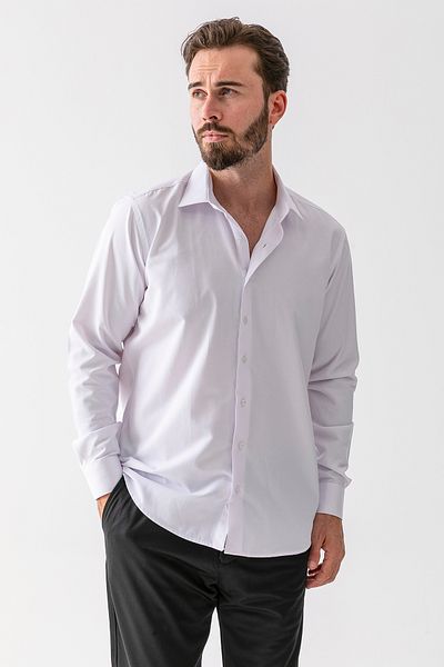 JB John Borners Men's 100% Cotton Regular Fit Shirt White - 2024