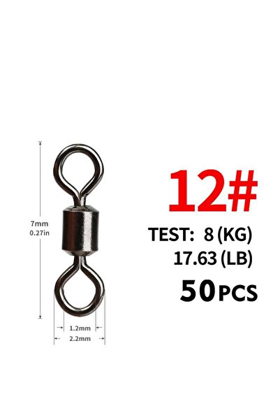 Choice مقاس 12 7 مم 8 كجم 50 قطعة/الوحدة أحجام دوارة الصيد موصل صلب محمل كروي...