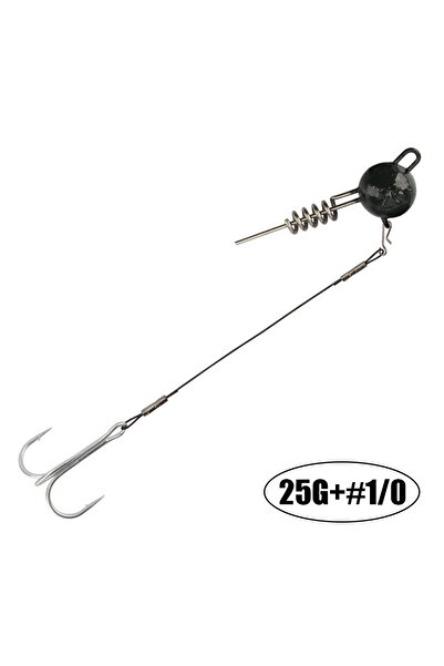 Choice 25 جرامًا - رقم 1-0 من مجموعة صيد سمك البايك ستينجر سبينبولر مع رأس خط...
